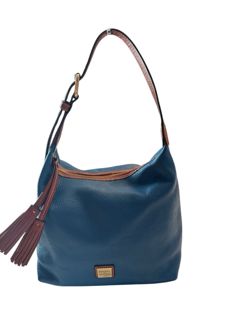 Dooney & Bourke Teal/Blue Leather Hobo Bag